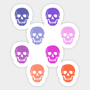 Colorful Skulls Sticker